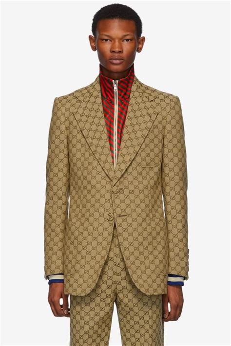 black and gold gucci suit|all black gucci suit.